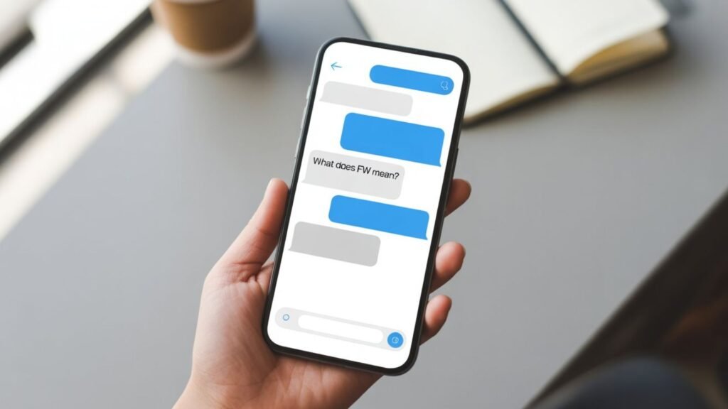 Examples of what do fw mean in text in Conversation