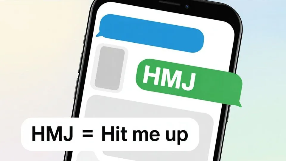 what do hmj mean in text Mean in Text?