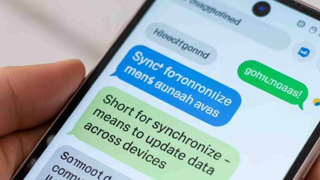 Examples of “Sync” in Conversation