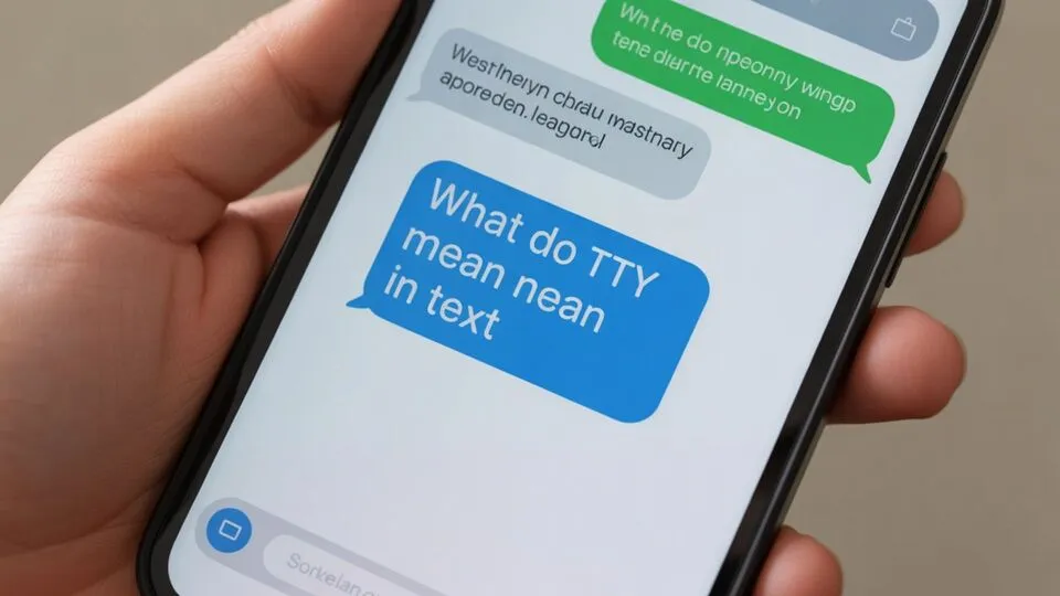 Examples of What Do TTY Mean in Text in Conversation