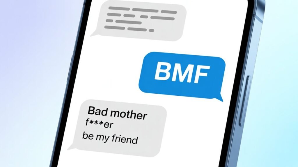 Examples of what do bmf mean in text in Conversation
