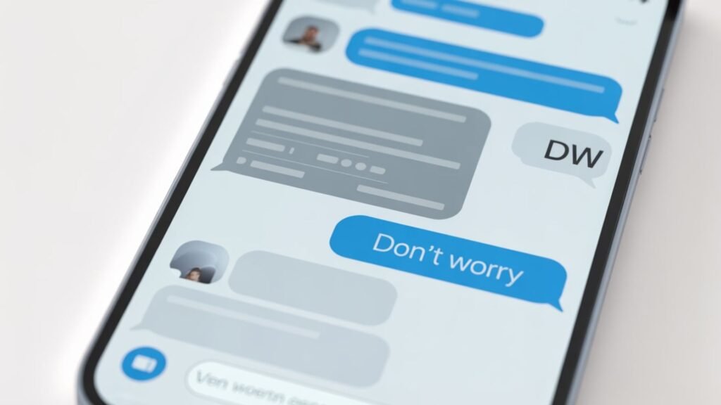 What Does DW Mean in Text Message Mean in Text?