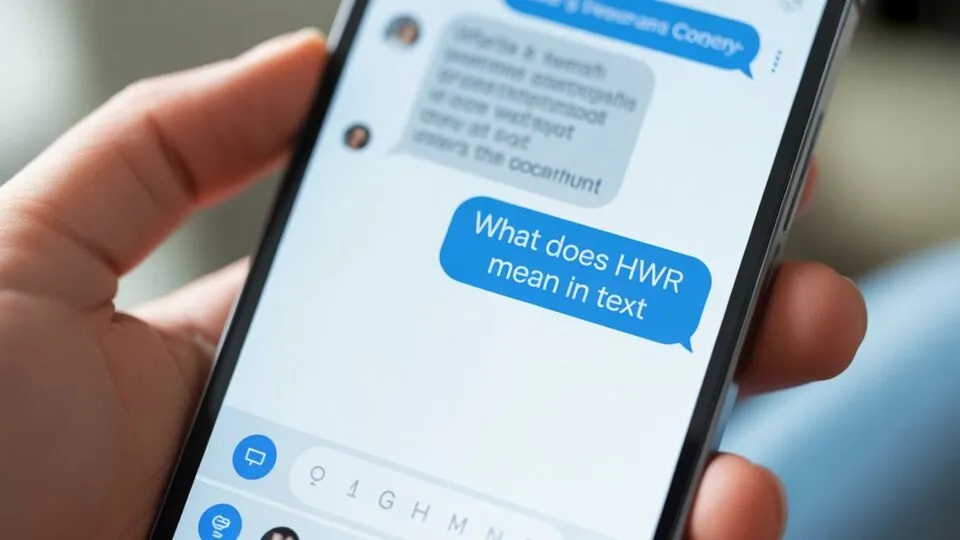 "what does hwr mean in text" Mean in Text?