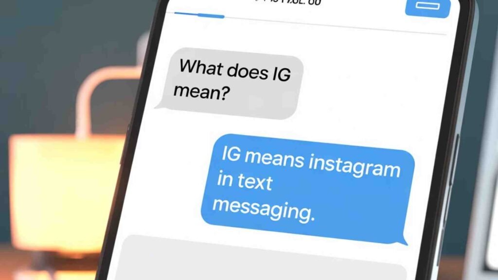 What Is IG Mean in Text Mean in Text?