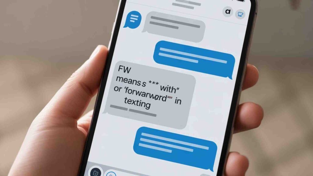 Examples of FW Mean in Text in Conversation