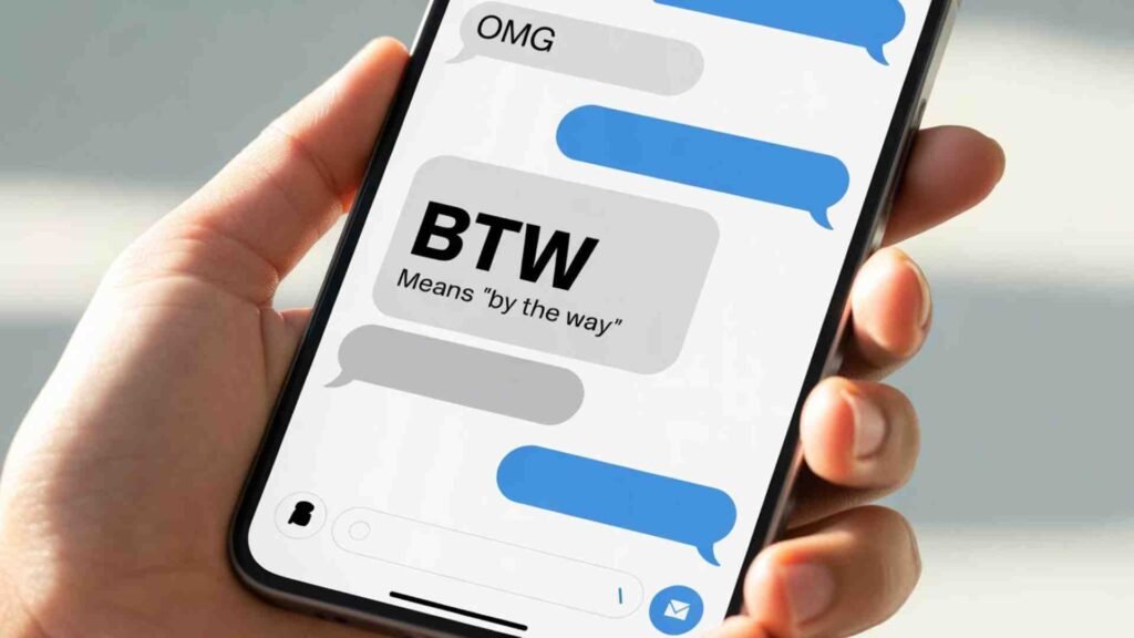 Examples of BTW in Conversation