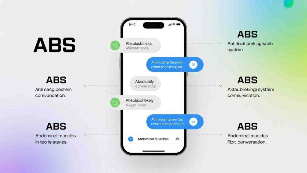 “what does abs mean in text” Mean in Text?