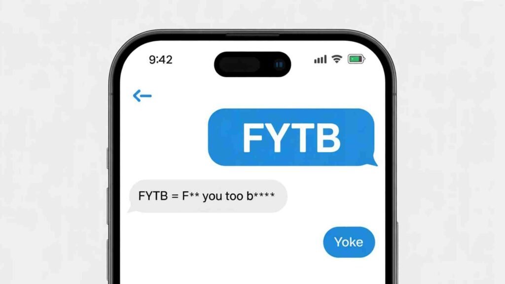 Examples of what does fytb mean in text in Conversation