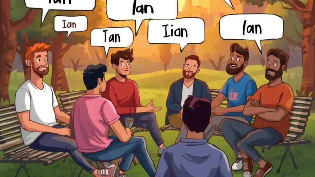 Examples of what does ian mean in text in Conversation