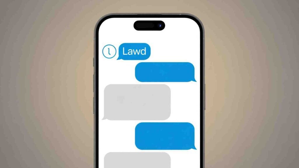 Examples of Lawd in Text Conversation