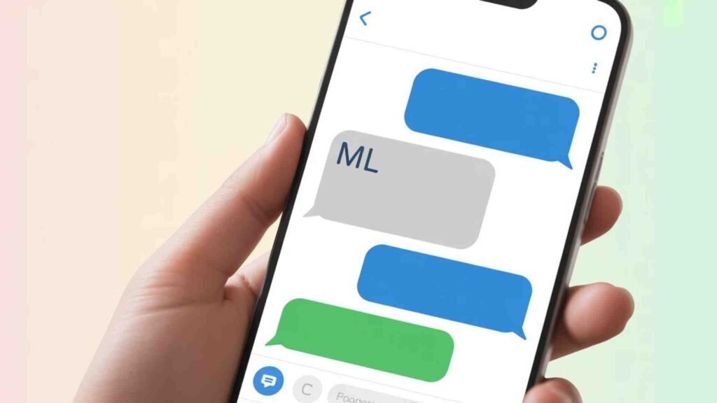 Examples of what does ml mean in text from girl in Conversation