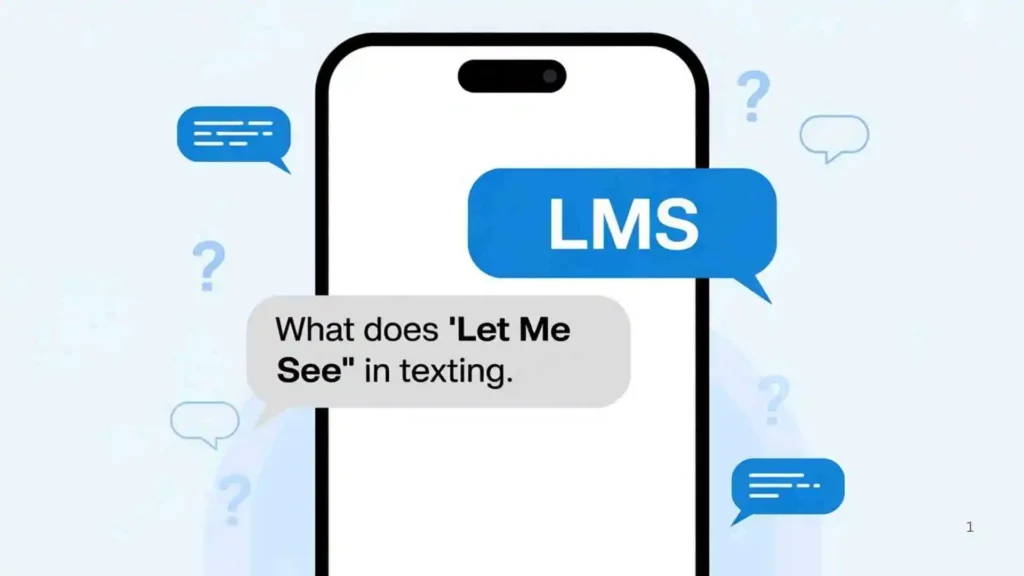💬 Examples of LMS Mean in Text in Conversation
