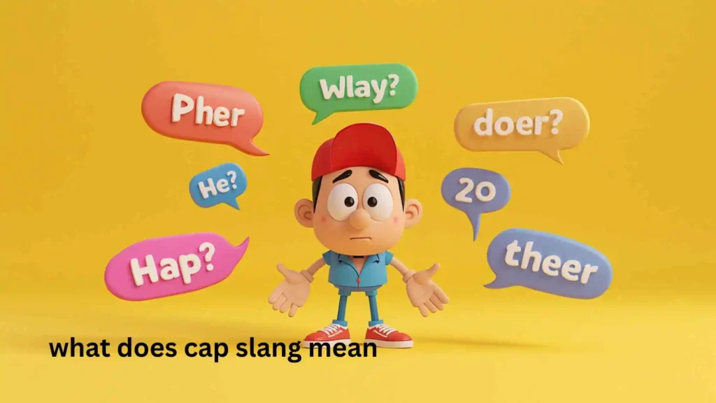 what does cap slang mean