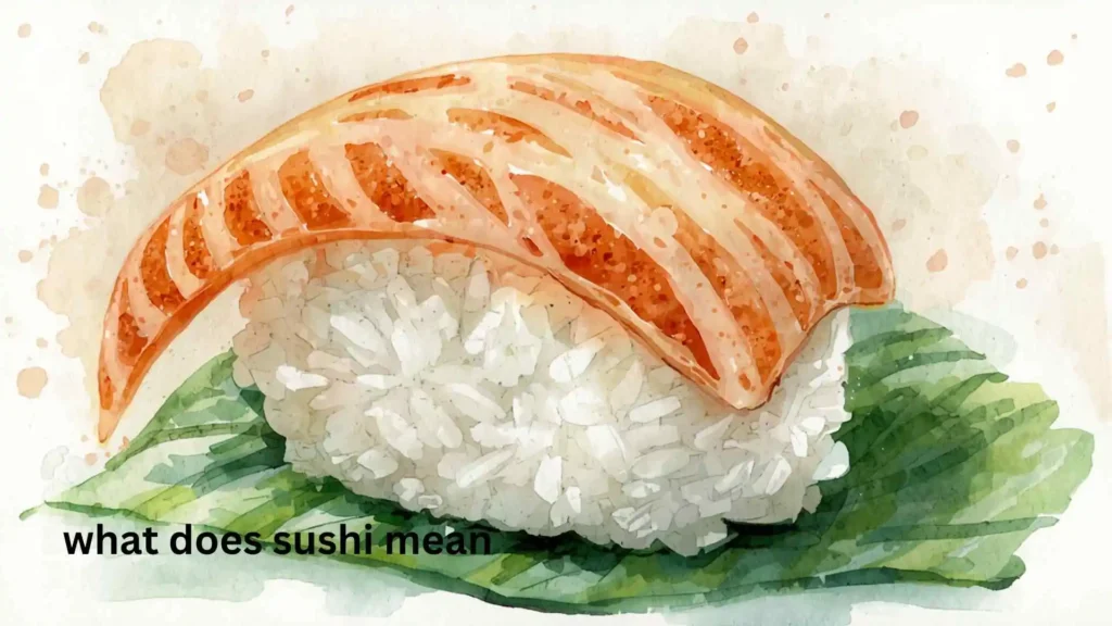 what does sushi mean