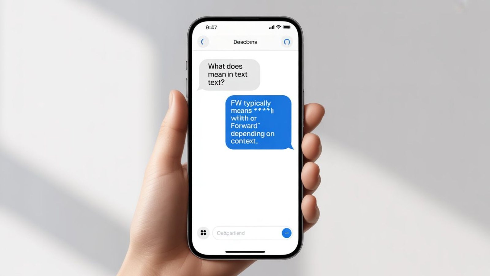 What Do FW Mean in Text