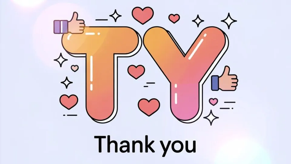 What TY Mean in Text