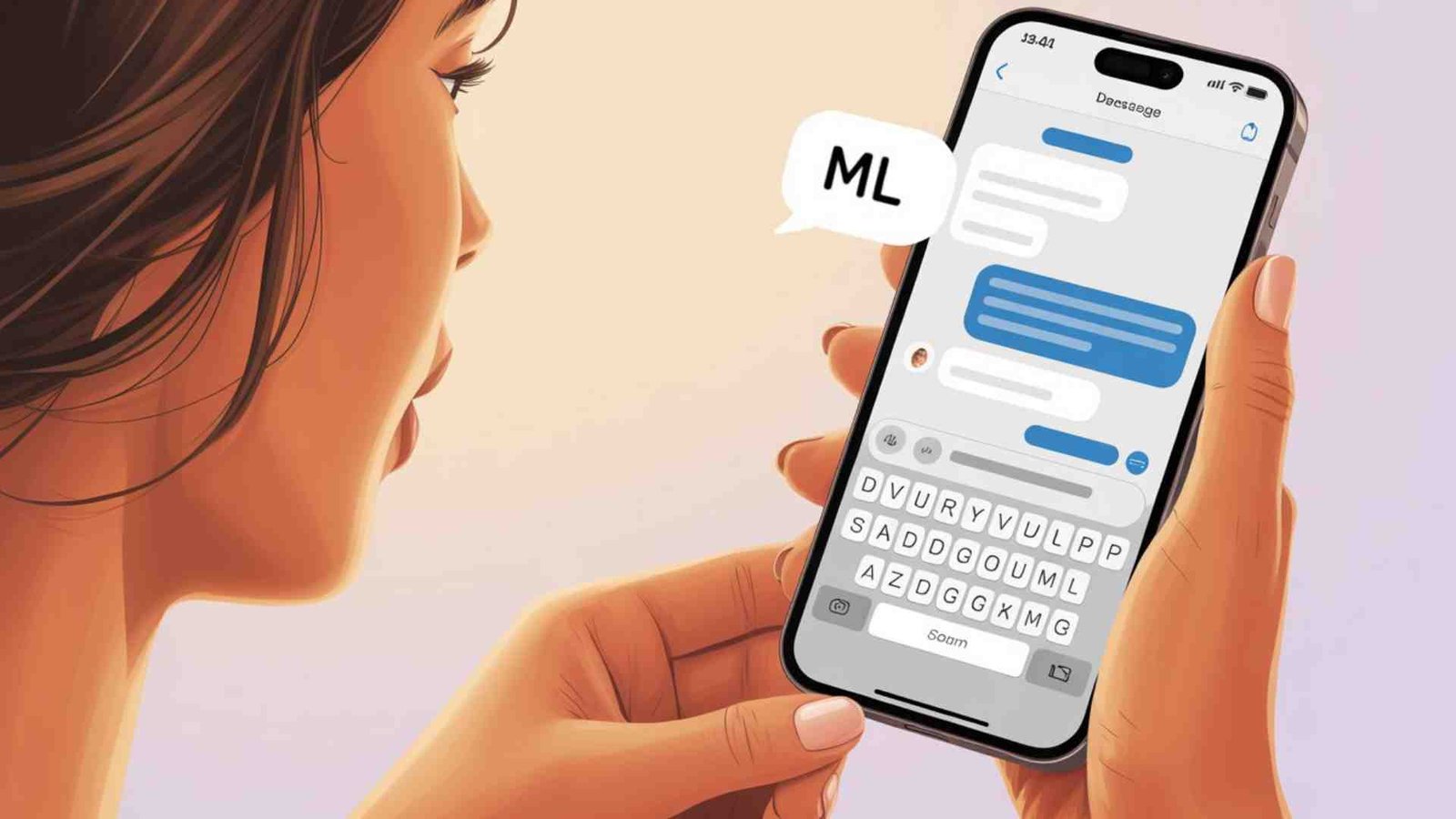what does ml mean in text from girl