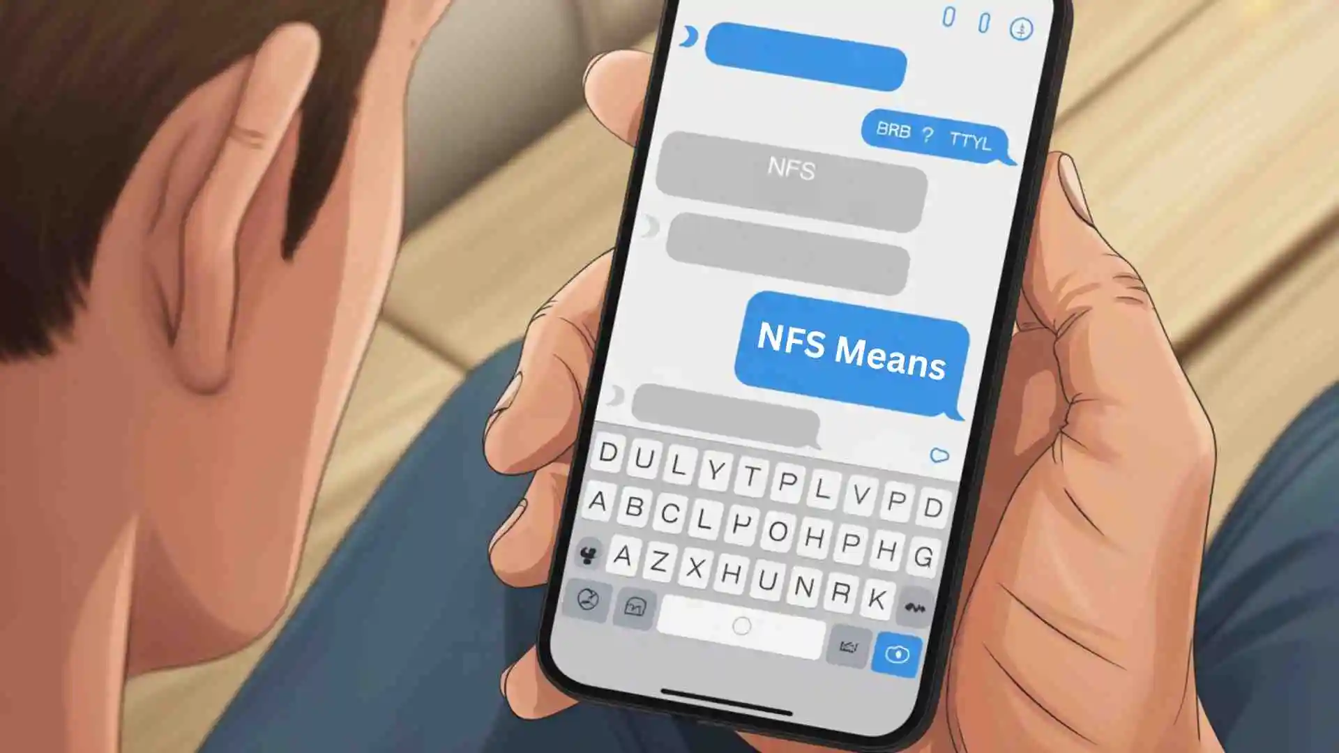 what does nfs mean in text from a guy