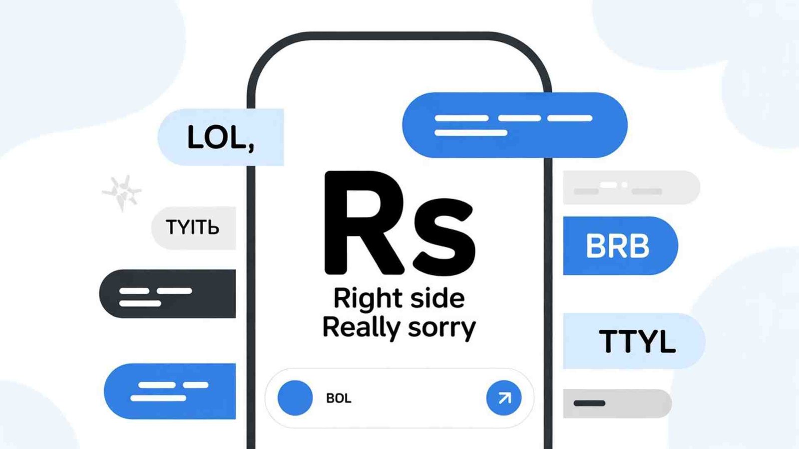 what rs mean in text