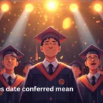 what does date conferred mean